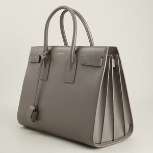 Saint Laurent  Calfskin Small Sac de Jour Gray